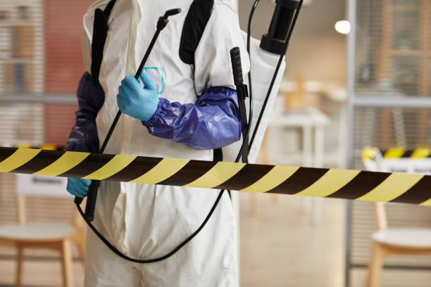 Professional Sewage Cleanup technician working in Plainfield, WI